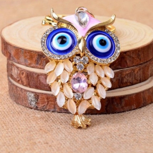 Cute Owl Luxury Key Ring Holder