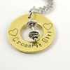 Barbell Inspirational Necklace Pendent