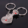 Lovers Gift Couple Heart Keychain