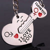 Lovers Gift Couple Heart Keychain