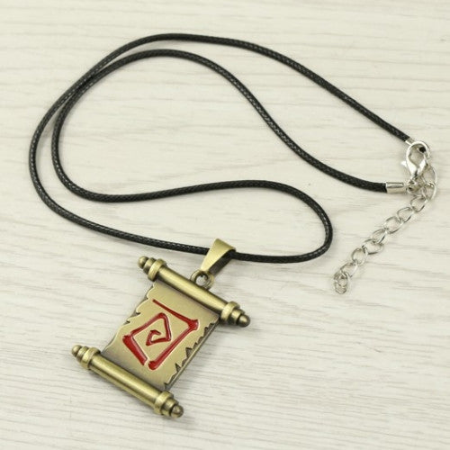 Dota 2 Magic Scroll Bronze Necklace