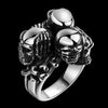 Black Alien Skull Finger Ring